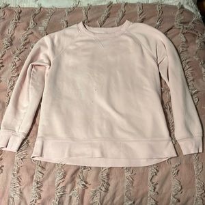 A pink sweatshirt  have loved wearing it very simple and easy to style.